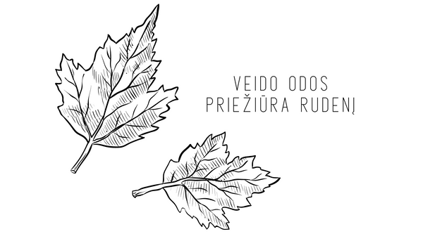 CHALURE Veido odos priežiūra rudenį